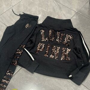 PINK pants and sweater